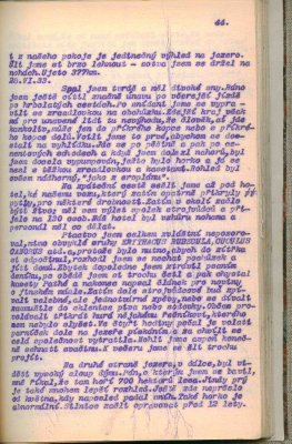 Deníky Jiřího Bauma z cest, uloženy v Náprstkově muzeu