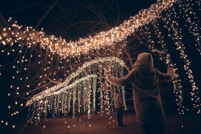 Vánoční zahrada na zámku Pillnitz