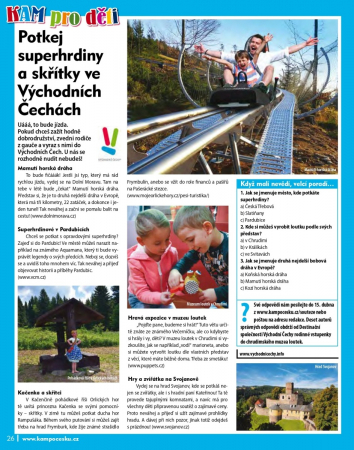 Potkej superhrdiny a skřítky ve Východních Čechách