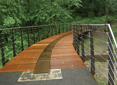 Lávka na cyklostezce v Zásadě