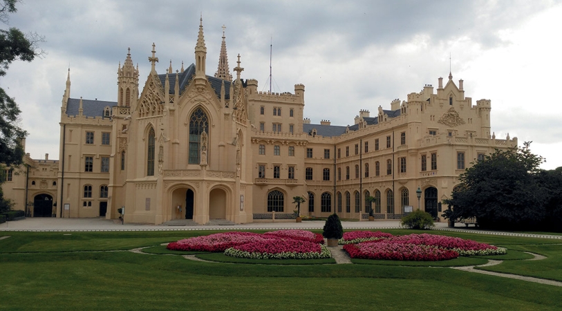 Das prächtige Schloß Lednice