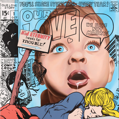 Last supper, 2018,
olej a akryl na plátně