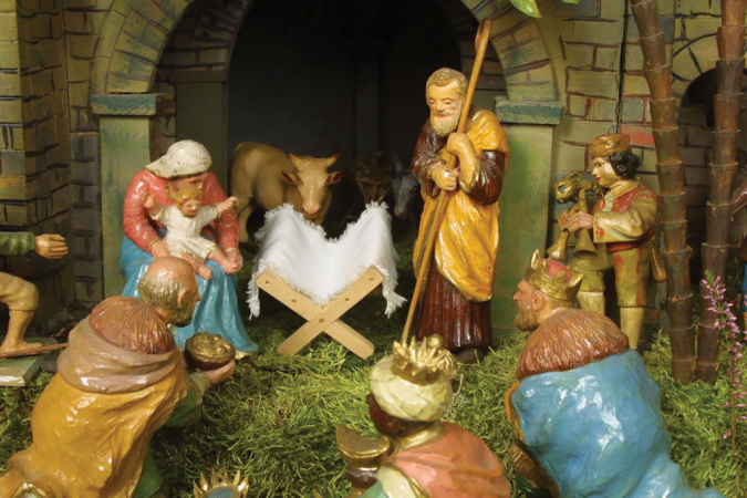 Weihnachten mit Weihnachtskrippen in Třešť