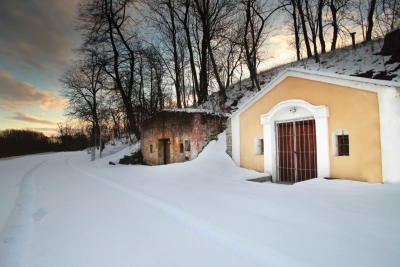 Zasněžené sklípky na Znojemsku