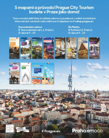 S mapami a průvodci Prague City Tourism budete v Praze jako doma!
