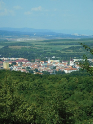 Pohled z Úhoště na Kadaň