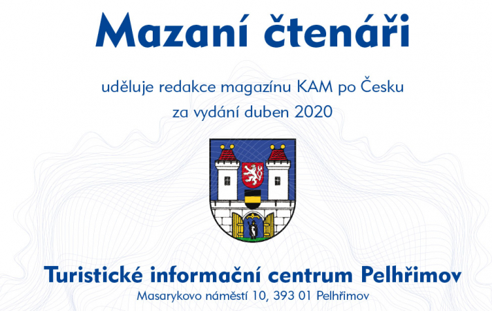 Duben 2020 TIC Pelhřimov