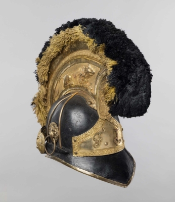 Napoleonské období - Rakouská přilba pro důstojníky kyrysníků, dragounů a švališérů M 1811