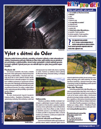 Výlet s dětmi do Oder