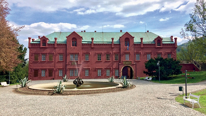 Frontage of the Chateau