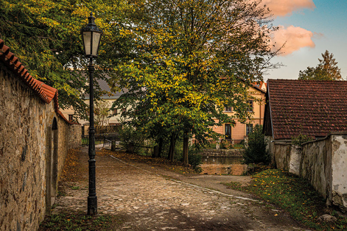 Podzim v jindřichohradeckých uličkách