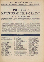Pražská kultura před 67 lety - listopad 1953