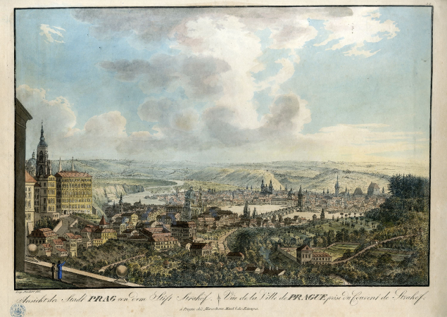Leopold Peukert, Pohled na Prahu od Strahovskeho klastera, lept, 1794