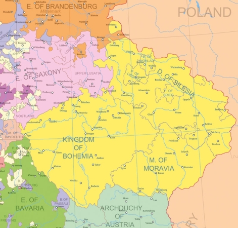 Země Koruny české před rokem 1742