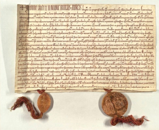 Listina vydaná biskupem Ondřejem 20. 6. 1216