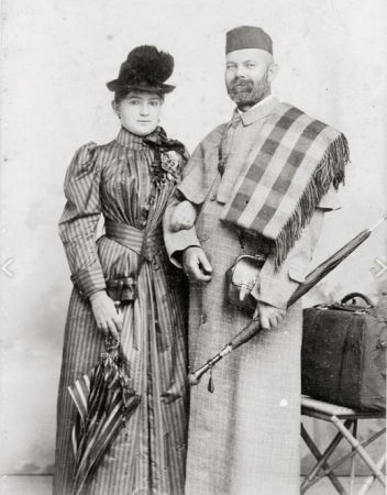 Jan Tomáš s neteří, asi 1890