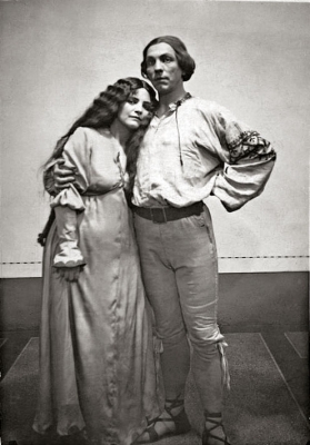 Eva Vrchlická a Rudolf Deyl, Princezna Pampeliška, ND 1910, režie Gustav Schmoranz