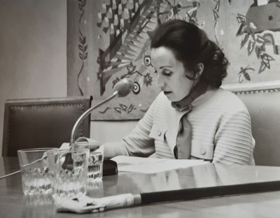 Bohumila Grögerová při autorském čtení v Hofu, 1968