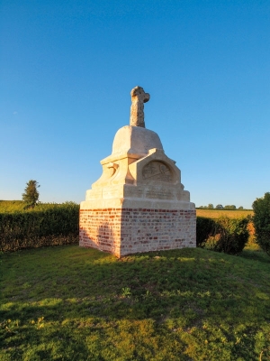 Pomník u Crécy-en-Ponthieu, 
údajné místo smrti Jana Lucemburského