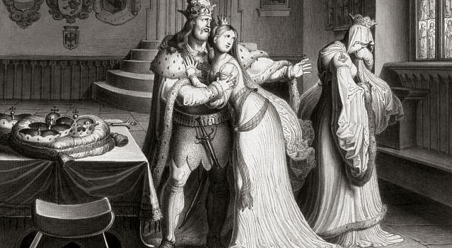 Přemysl Otakar II. zapudil Markétu  a oženil se s Kunhutou, Karl Russ, 1832