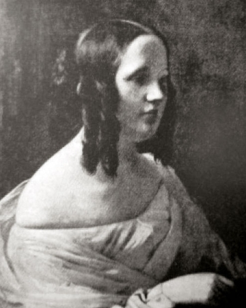 Charlotta Piepenhagen  na dobovém portrétu,  před r. 1890
