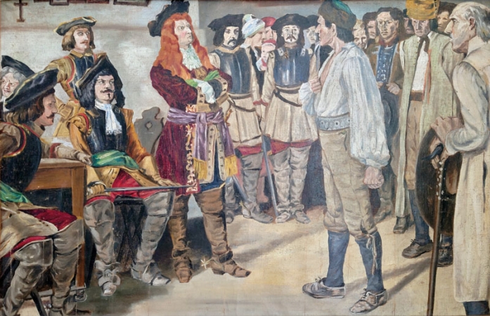Kozina před Lamingenem, kopie obrazu z Muzea Chodska