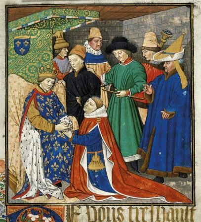 Vazal uznává svého lenního pána, asi 1469