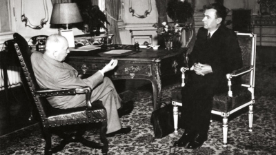 Klement Gottwald a Edvard Beneš, 1948