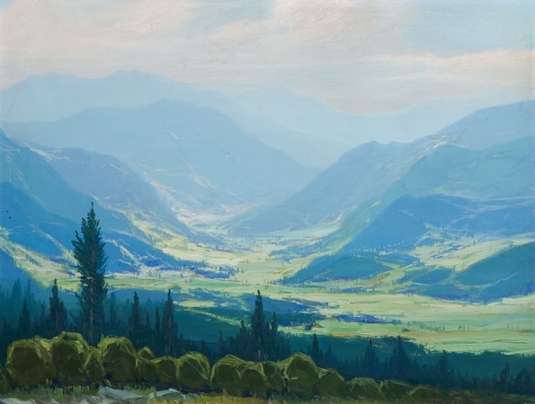 Tak viděl údolí Ostrého Josef Ptáček, 1940