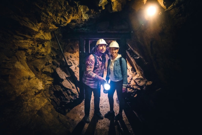 Prohlídka podzemí v areálu dolu Anna