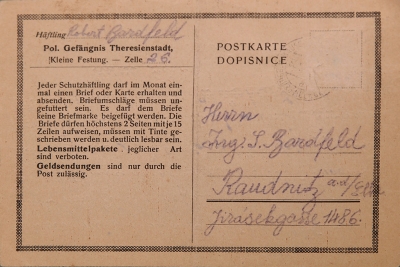 Dopis rodičům před odjezdem
z Terezína