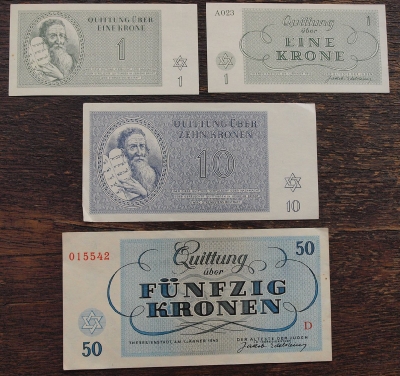 Banknotes – ghetto Terezín