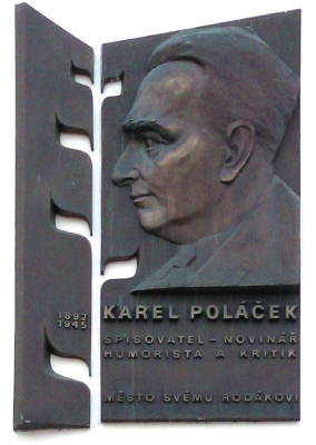 Pamětní deska Karla
Poláčka v Rychnově
nad Kněžnou