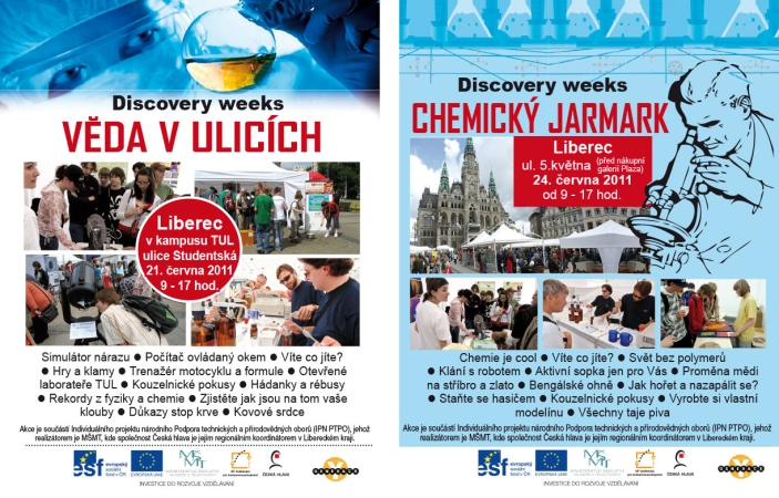 Chemický jarmark a Věda v ulicích Liberec