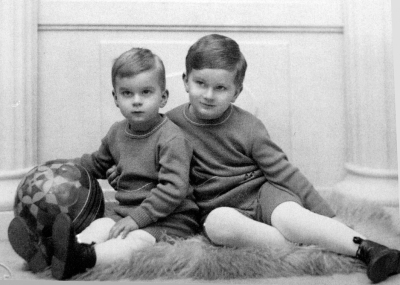 With his brother Hanuš in the 30s