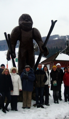 Snowland Valča, totem v lyžařském středisku