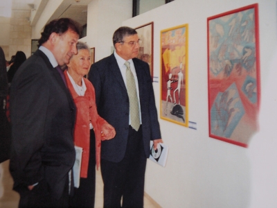 S velvyslancem ČR a představitelem památníku
JAD vašem – Jeruzalém, 2005