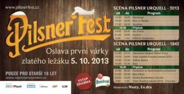 Pozvání na Pilsner Fest – vyhlášený plzeňský festival a oslavu plzeňského piva