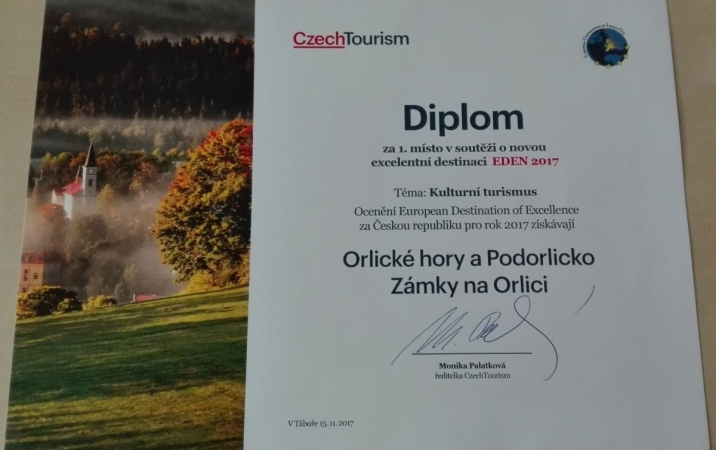 Orlické hory a Podorlicko vítězi soutěže EDEN 2017