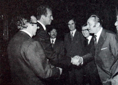 Felix accepted by the Spanish king Juan Carlos I – March 1976