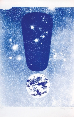 Rudolf Sikora, Vykřičník, 1974, serigrafie, papír, 70 × 50 cm. Foto archiv autora