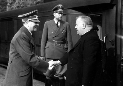 Jozef Tiso při setkání s Hitlerem (1941)