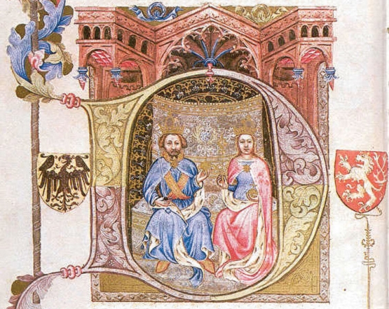 Václav IV. a Žofie, Bible Václava IV., konec 14. stol.