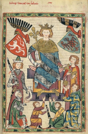 Václav II. v Codex Maness, počátek 14. století