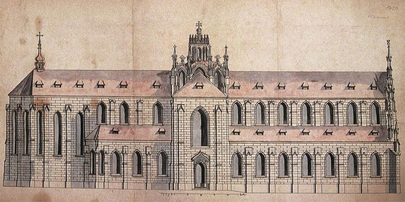 Nákres baziliky, Jan Santini-Aichel