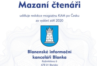 Září 2020 Blanenská informační kancelář Blanka Blansko