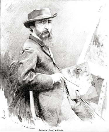 Portrét Bohumíra Roubalíka, 1887, autor Jan Vilímek