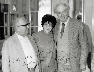 S Viktorem Kalabisem (vlevo) a dirigentem Rafaelem Kubelíkem,
Švýcarsko 1994